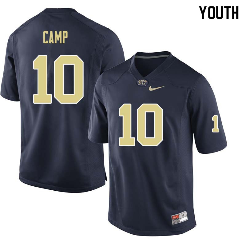 Youth #10 Keyshon Camp Pittsburgh Panthers College Football Jerseys Sale-Navy